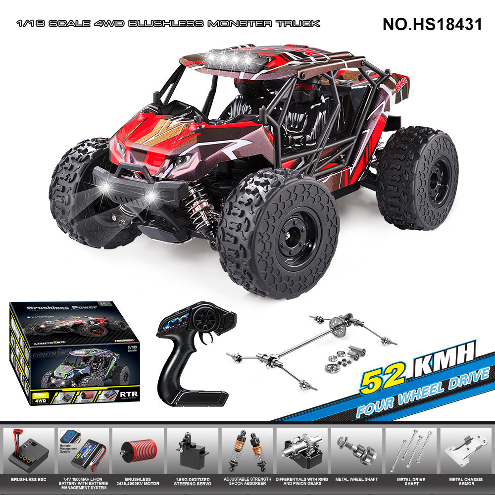 1/18Brushless High-Speed Four-Wheel Drive2.4G Full Scale Professional RC Remote Control Off-Road Big Wheel Bike1/14Brush