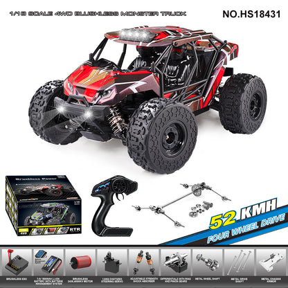 1/18Brushless High-Speed Four-Wheel Drive2.4G Full Scale Professional RC Remote Control Off-Road Big Wheel Bike1/14Brush