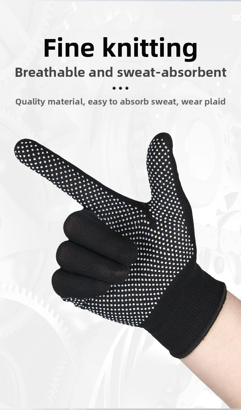 FOR WHOLE SALE ONLY PRICE ON REQUEST                                         Labor Protection Gloves Nylon Non-Slip Dotted Gloves Driving Handling Express Thin 13-Pin Touch Screen Dotted Work Gloves