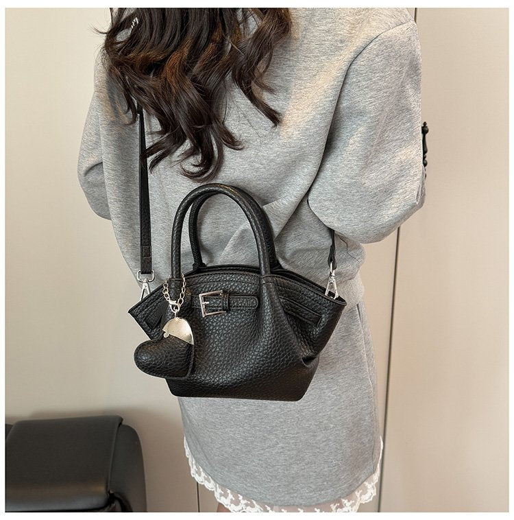 Zipper Tote Bag Women's Bag PU2025 Spring One Size Crossbody Handbag