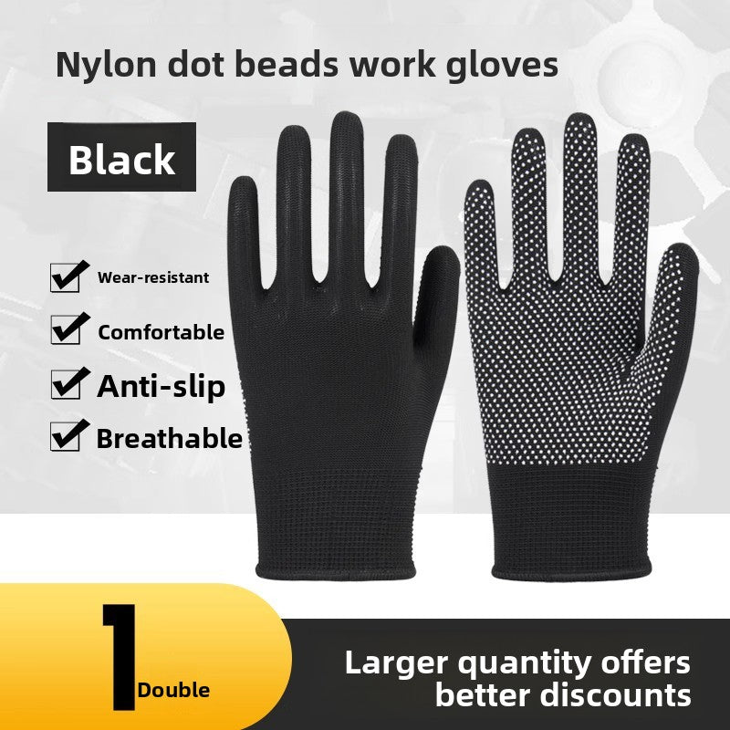 FOR WHOLE SALE ONLY PRICE ON REQUEST                                         Labor Protection Gloves Nylon Non-Slip Dotted Gloves Driving Handling Express Thin 13-Pin Touch Screen Dotted Work Gloves