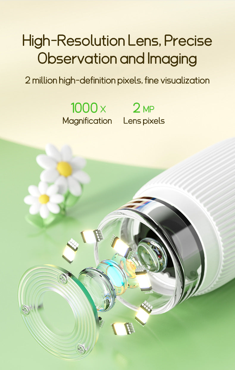 Children's Portable Optical Microscope Magnifier Toy Handheld Mini Student Experiment Science Handheld Microscope