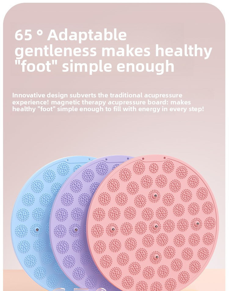 Silicone Acupressure Mat Double-Sided Foot Massage Pad with Magnetic Therapy for Home Use, Thickened Ultra Slow Running Meridian Running Mat Foot Massage Mat