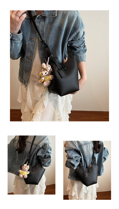 Niche Design Sense Simple Commuting Versatile Bucket Bag