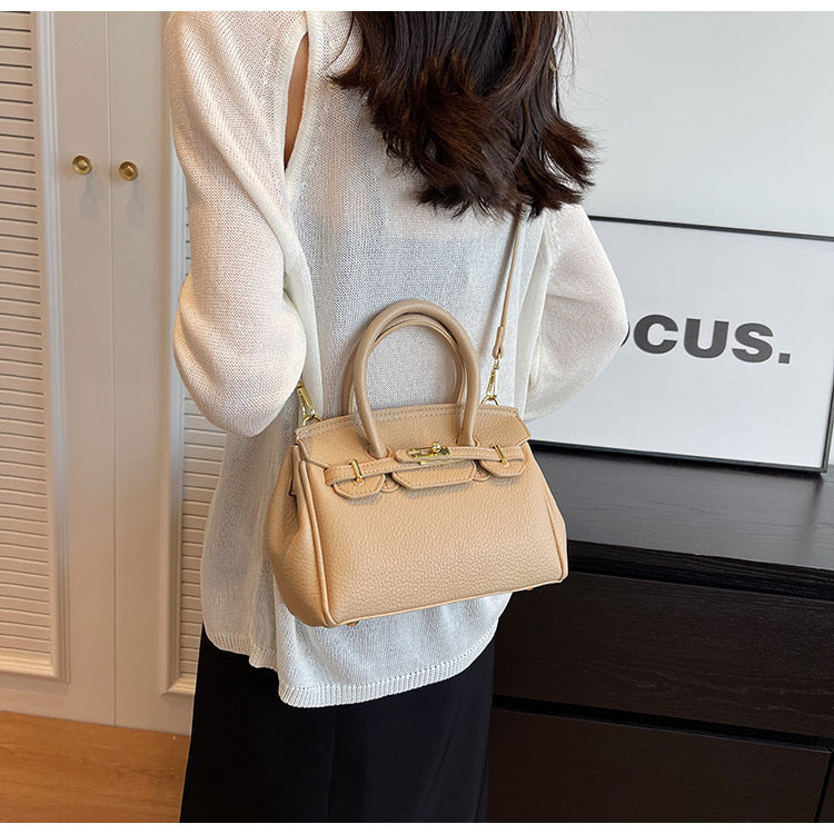 Block Platinum Small Square Handbag for Women