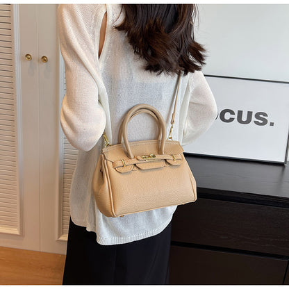 Block Platinum Small Square Handbag for Women