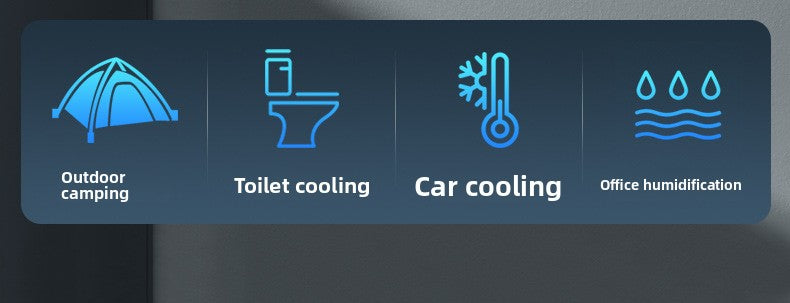 Aiden Kitchen Air Conditioner2025New Model Cooling Wall-Mounted Fan High Wind Power Rechargeable Fan for Home Use with Remote Control