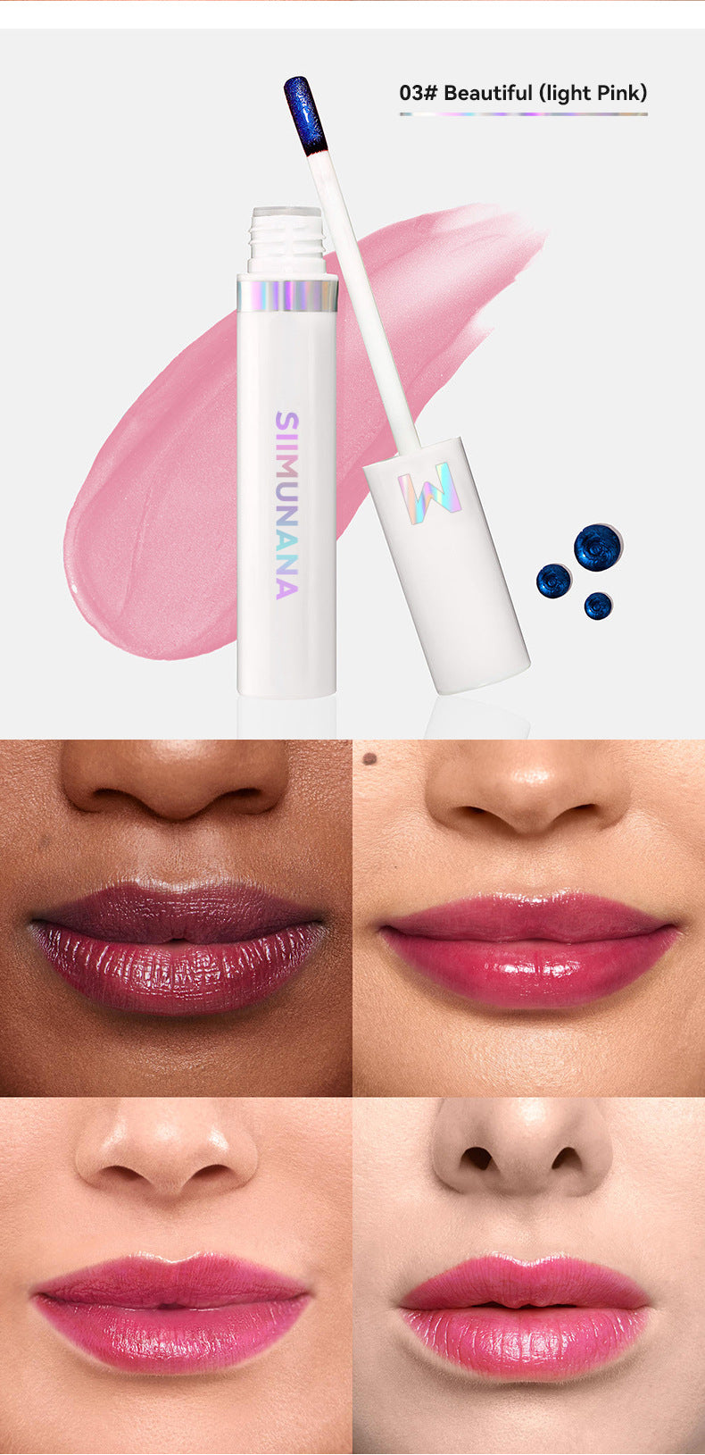 Wonderskin WONDER BLADING Lip Stain Masque – Long-Lasting, Waterproof, Transfer-Proof Colour Gloss Lipgloss with Hydrating Vegan Formula for Soft, No-Fade Lips