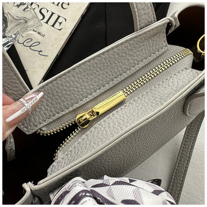 Women's Bag Vegetable Basket Bag PU Zipper Crossbody Handbag One Size