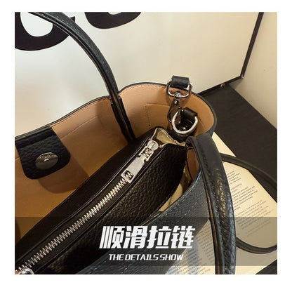 Tote Bag Zipper Shoulder Bag Women's Bag PU