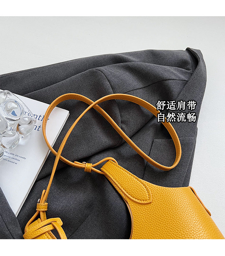 Niche Design Sense Simple Commuting Versatile Bucket Bag