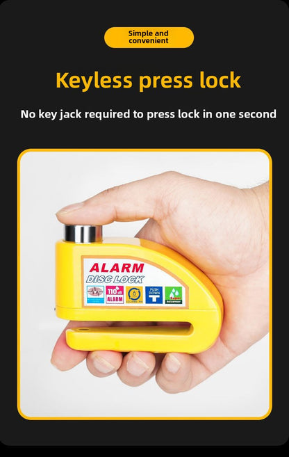 Universal Electric Bike Disc Brake Lock Motorcycle Lock Anti-Theft Bicycle Alarm Disc Brake Lock Mountain Bike Lock Bicycle Lock