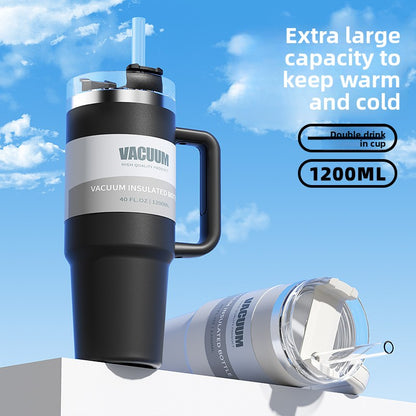 40oz Car Cup Large Capacity Insulated Cup Ice Cup304Stainless Steel Car Cup Cold Preservation