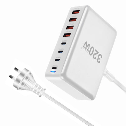 New 500W GaN PD Charger 6C2A Multi-Port Desktop Charger 8 Ports Desktop Charger Hot Item Desktop Charger