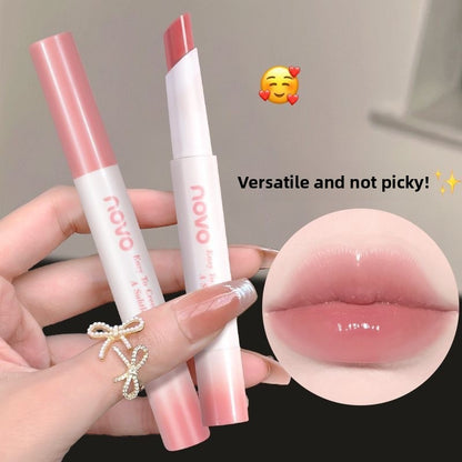 NOVO Charming Translucent Moisturizing Lipstick, Waterproof, Long-lasting, Non-fading, Brightening, Natural Look,