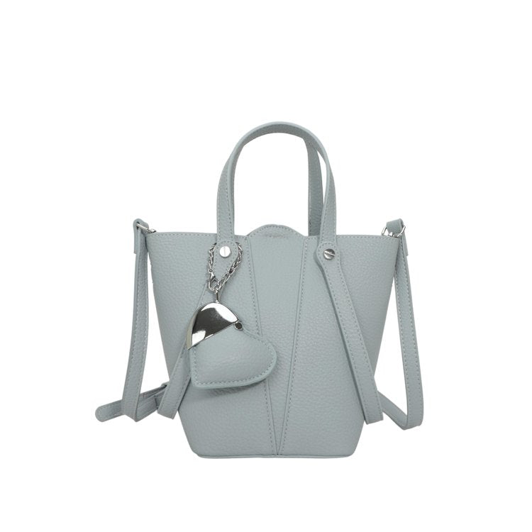 Single Shoulder Bucket Bag PU Zipper 2025 Spring Women's Bag One Size