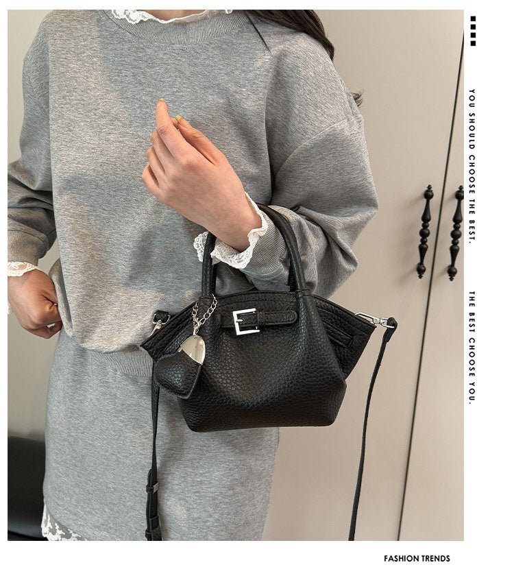 Zipper Tote Bag Women's Bag PU2025 Spring One Size Crossbody Handbag