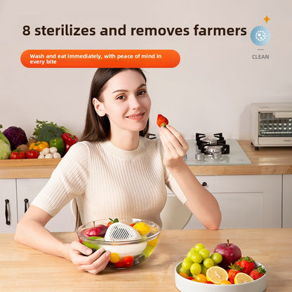 Custom Household Small Fruit Washer Tableware Vegetable Meat Purifier USB Hydroxyl Purifier