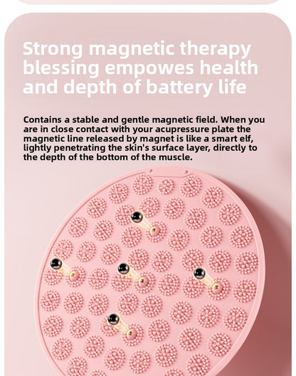 Silicone Acupressure Mat Double-Sided Foot Massage Pad with Magnetic Therapy for Home Use, Thickened Ultra Slow Running Meridian Running Mat Foot Massage Mat