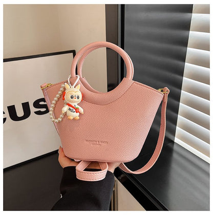 Bucket Bag One Size 2025 Spring Shoulder Bag Zipper PU Women's Bag