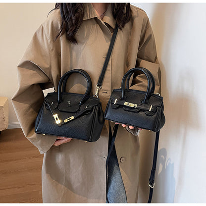 Block Platinum Small Square Handbag for Women