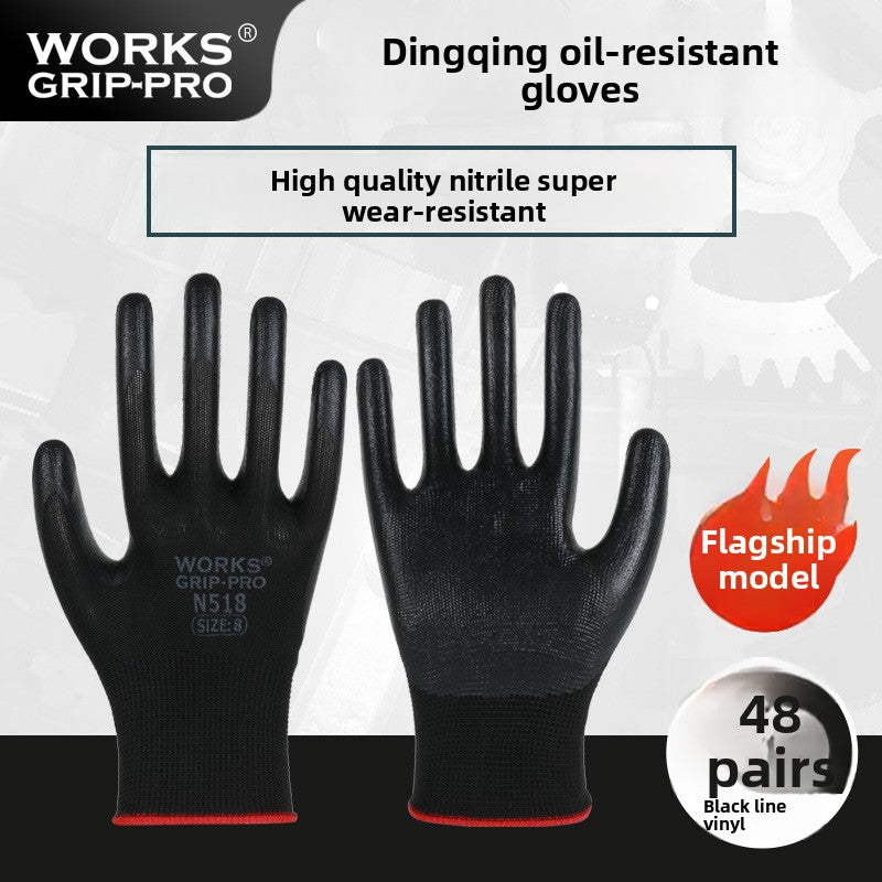 FOR WHOLE SALE ONLY PRICE ON REQUEST                     Nitrile Rubber Coated Labor Protection Gloves for Construction Site Work, Thickened, Wear-resistant, Odorless, Breathable Nylon Latex Work Gloves