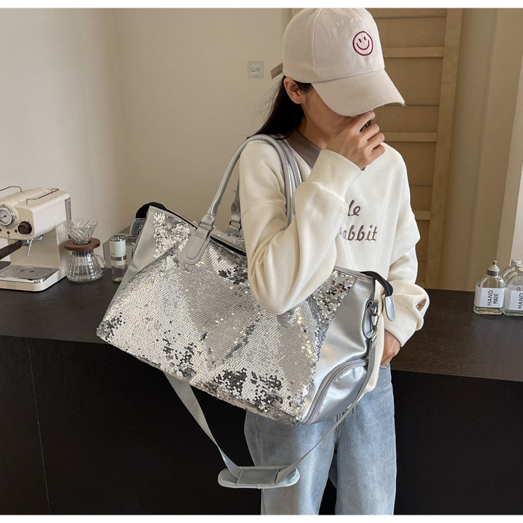 Sequin fashion Large Capacity Travel Bag