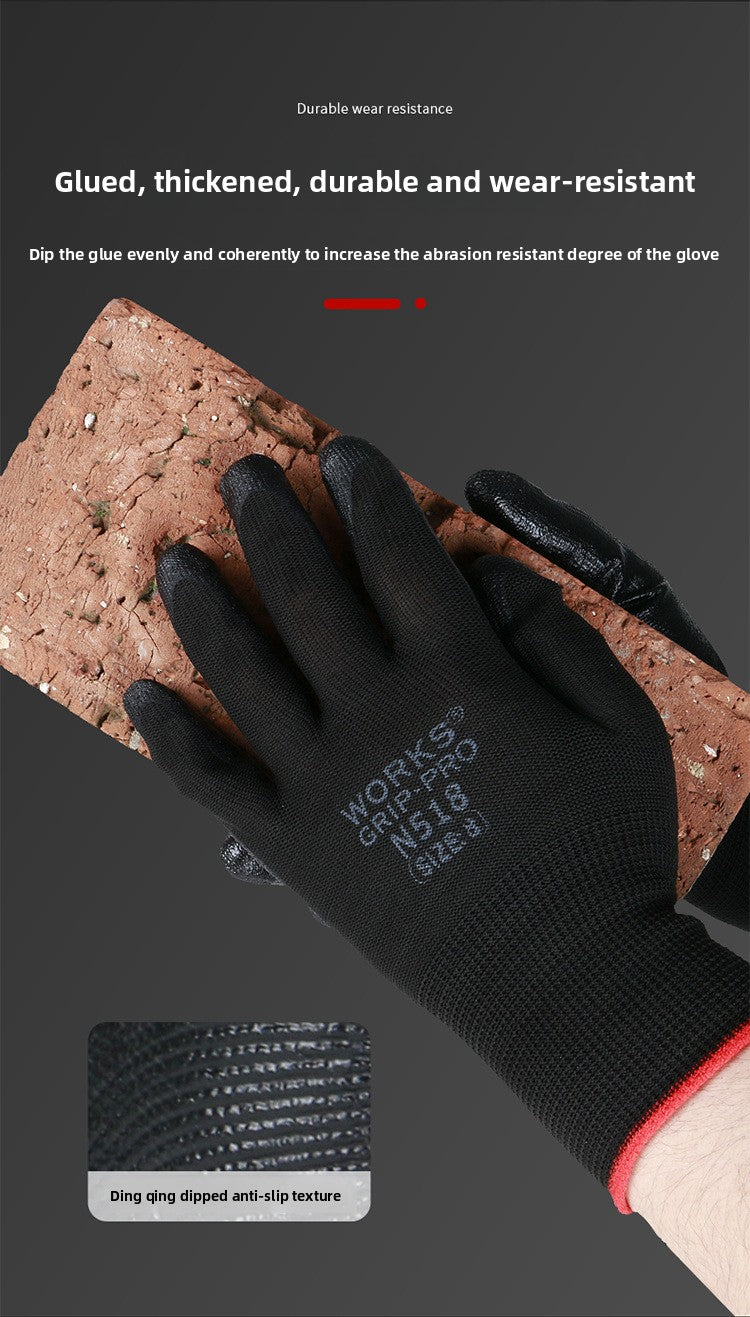 FOR WHOLE SALE ONLY PRICE ON REQUEST                     Nitrile Rubber Coated Labor Protection Gloves for Construction Site Work, Thickened, Wear-resistant, Odorless, Breathable Nylon Latex Work Gloves