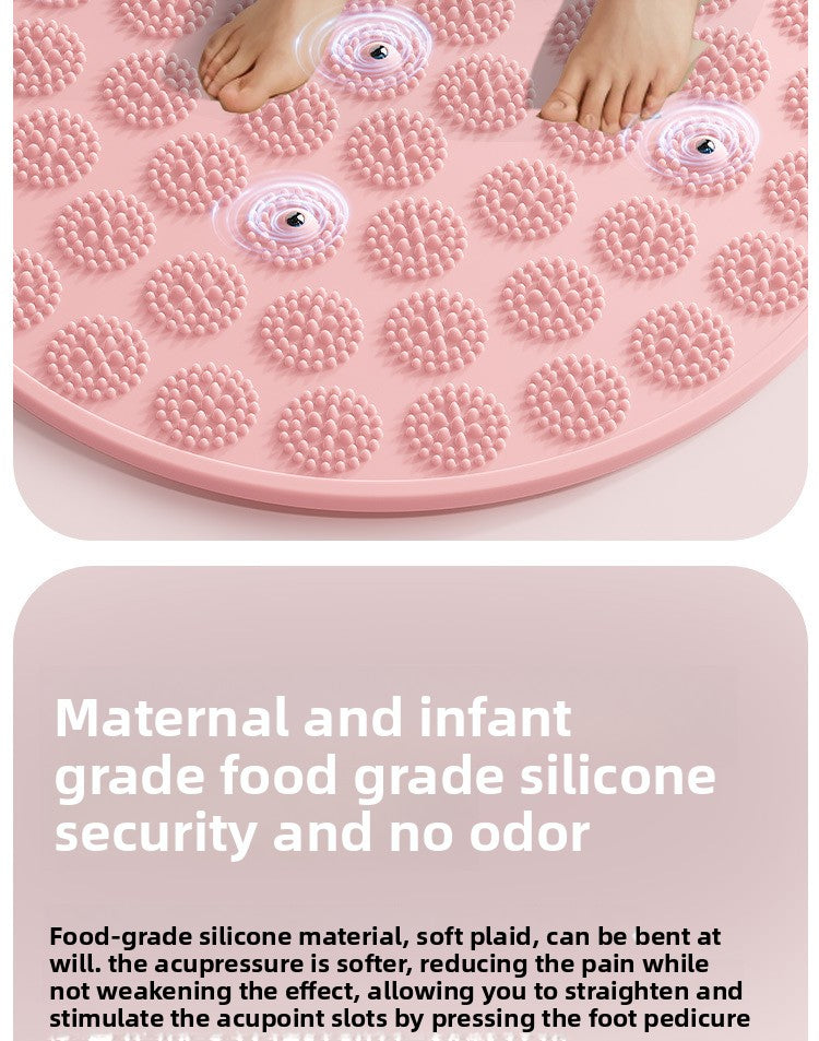 Silicone Acupressure Mat Double-Sided Foot Massage Pad with Magnetic Therapy for Home Use, Thickened Ultra Slow Running Meridian Running Mat Foot Massage Mat