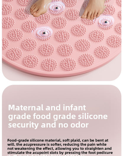 Silicone Acupressure Mat Double-Sided Foot Massage Pad with Magnetic Therapy for Home Use, Thickened Ultra Slow Running Meridian Running Mat Foot Massage Mat