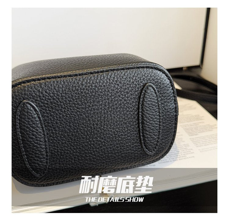 Single Shoulder Handbag Zipper One Size Women's Bag Vegetable Basket Bag PU