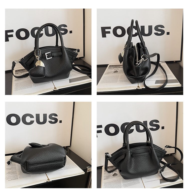 Zipper Tote Bag Women's Bag PU2025 Spring One Size Crossbody Handbag