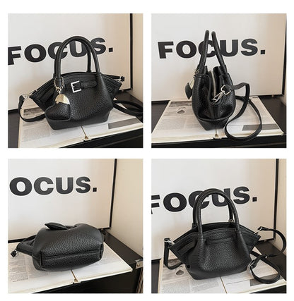 Zipper Tote Bag Women's Bag PU2025 Spring One Size Crossbody Handbag