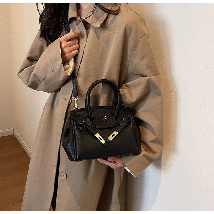 Block Platinum Small Square Handbag for Women