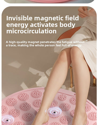 Silicone Acupressure Mat Double-Sided Foot Massage Pad with Magnetic Therapy for Home Use, Thickened Ultra Slow Running Meridian Running Mat Foot Massage Mat