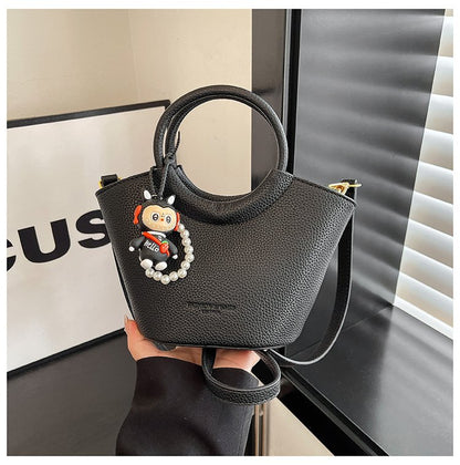 Bucket Bag One Size 2025 Spring Shoulder Bag Zipper PU Women's Bag