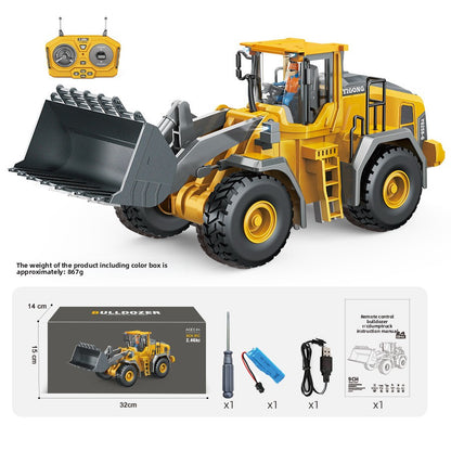 Children's Electric Toy Light and Sound Engineering Vehicle1:20Track Alloy Remote Control Excavator Model