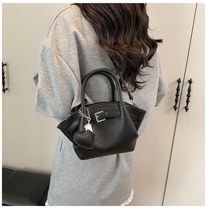 Zipper Tote Bag Women's Bag PU2025 Spring One Size Crossbody Handbag