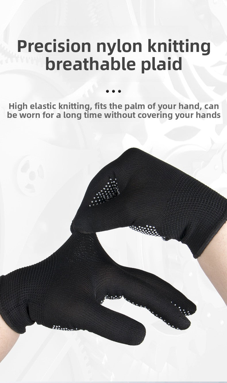 FOR WHOLE SALE ONLY PRICE ON REQUEST                                         Labor Protection Gloves Nylon Non-Slip Dotted Gloves Driving Handling Express Thin 13-Pin Touch Screen Dotted Work Gloves