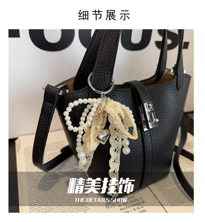 Bucket Bag Women's Bag PU Shoulder Bag Lock Buckle