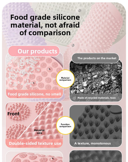 Silicone Acupressure Mat Double-Sided Foot Massage Pad with Magnetic Therapy for Home Use, Thickened Ultra Slow Running Meridian Running Mat Foot Massage Mat