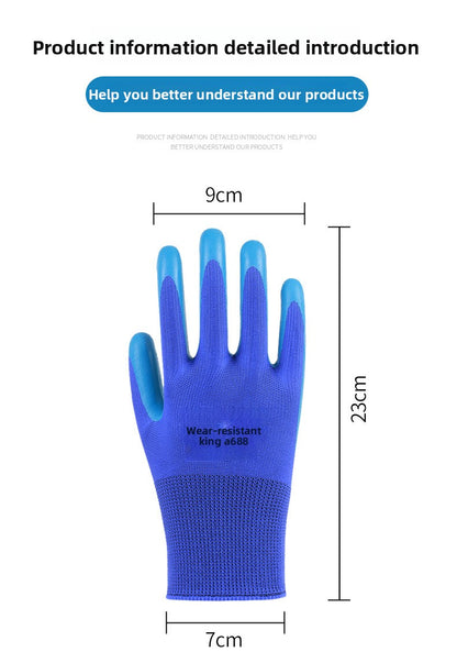 FOR WHOLE SALE ONLY PRICE ON REQUEST                   Abrasion-Resistant King Labor Protection Gloves Physical Embossed Anti-Slip Construction Steel Worker Logistics Moving Auto Repair Transport Latex Coated Gloves