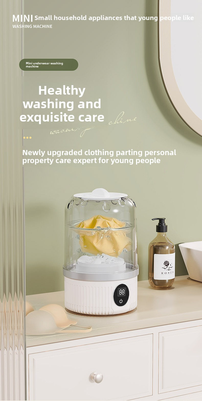 Mini Small Washing Machine Blue Light Sterilization Portable Baby and Mother Underwear Socks Panties Professional Underwear Laundry Cup