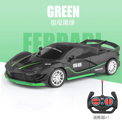1:18Wireless Remote Control Racing Car High-Speed Drift Charging Light Small Car Boys Children's Toys