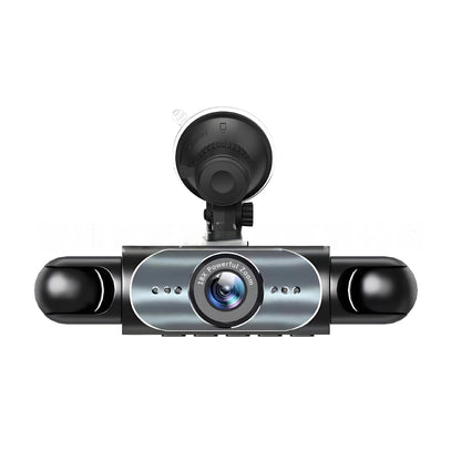 Four-Lens Surveillance Dash Cam HD 1080P Front Left Right Rear with Reversing Image.