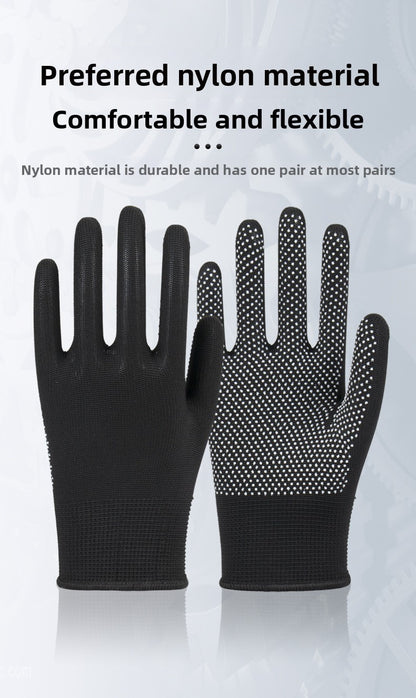 FOR WHOLE SALE ONLY PRICE ON REQUEST                                         Labor Protection Gloves Nylon Non-Slip Dotted Gloves Driving Handling Express Thin 13-Pin Touch Screen Dotted Work Gloves