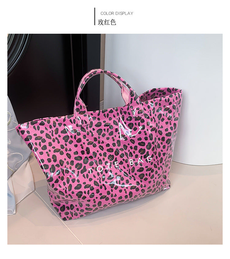 Leopard Print Handheld Large Bag Tote Bag
