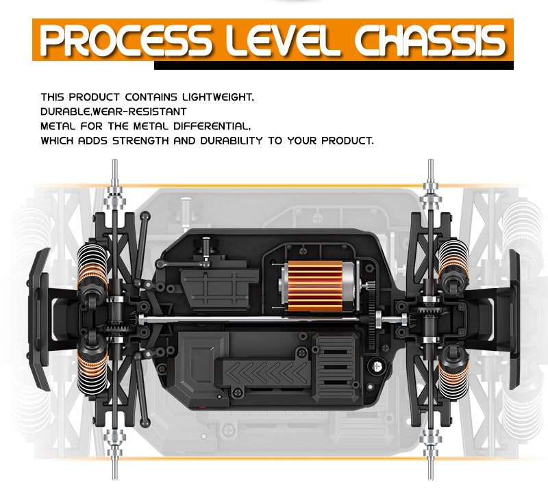 Cross-Border1/18Brushed High-Speed Four-Wheel Drive2.4G Full Scale Professional RC Remote Control Competitive Climbing Off-Road Big Wheel