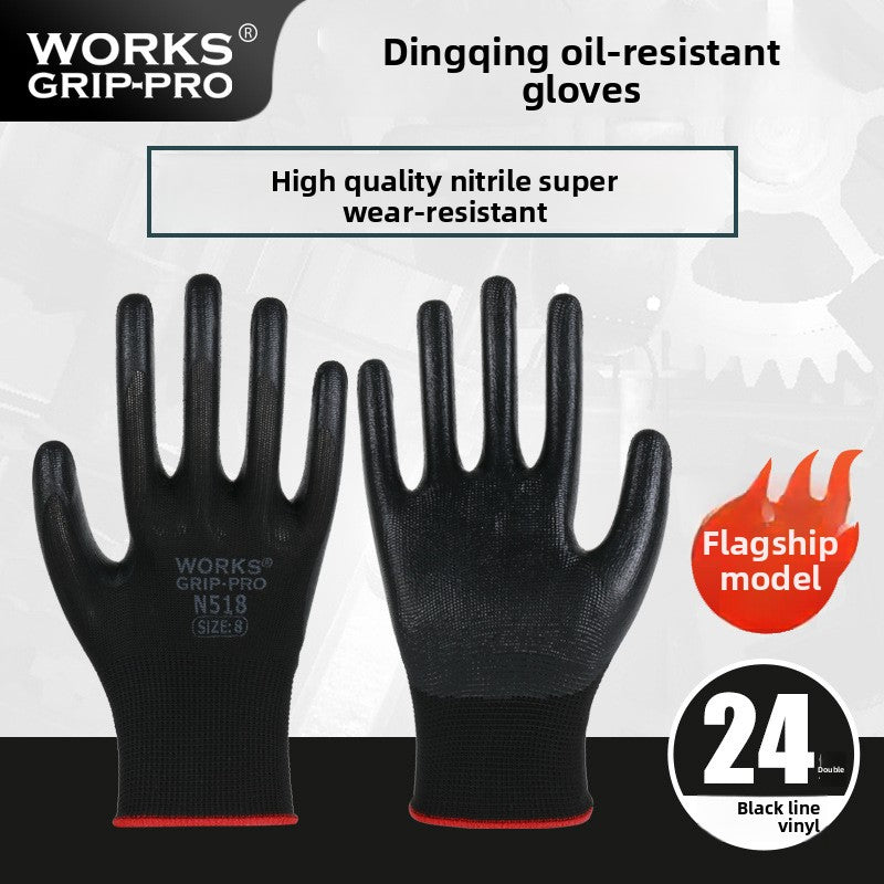 FOR WHOLE SALE ONLY PRICE ON REQUEST                     Nitrile Rubber Coated Labor Protection Gloves for Construction Site Work, Thickened, Wear-resistant, Odorless, Breathable Nylon Latex Work Gloves