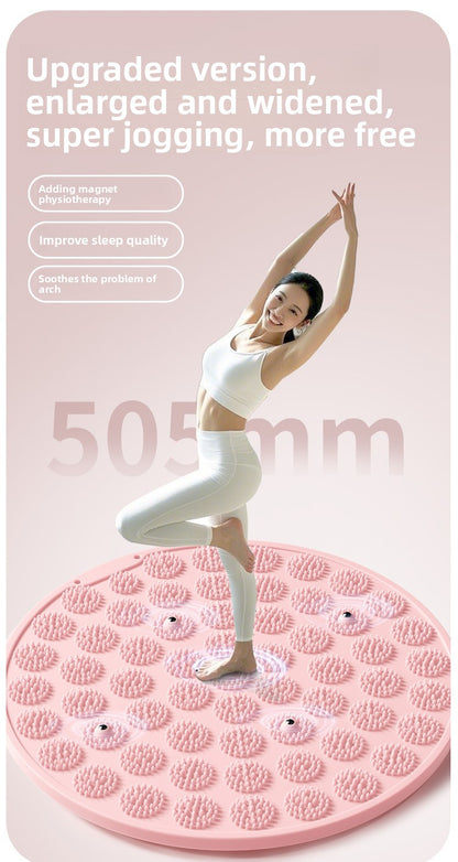 Silicone Acupressure Mat Double-Sided Foot Massage Pad with Magnetic Therapy for Home Use, Thickened Ultra Slow Running Meridian Running Mat Foot Massage Mat